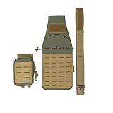 FHF Gear Hip Quiver – Adjustable Ambidextrous MOLLE Archery Quiver with Accessory Pouch Made in The USA, Ranger Green,