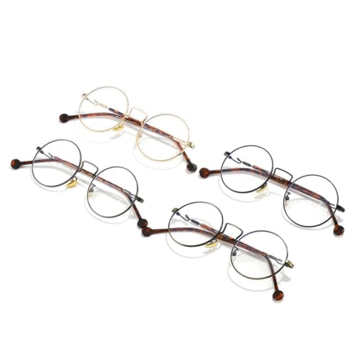 Lunettes de soleil rondes rétro métalliques légères contre l'éblouissement