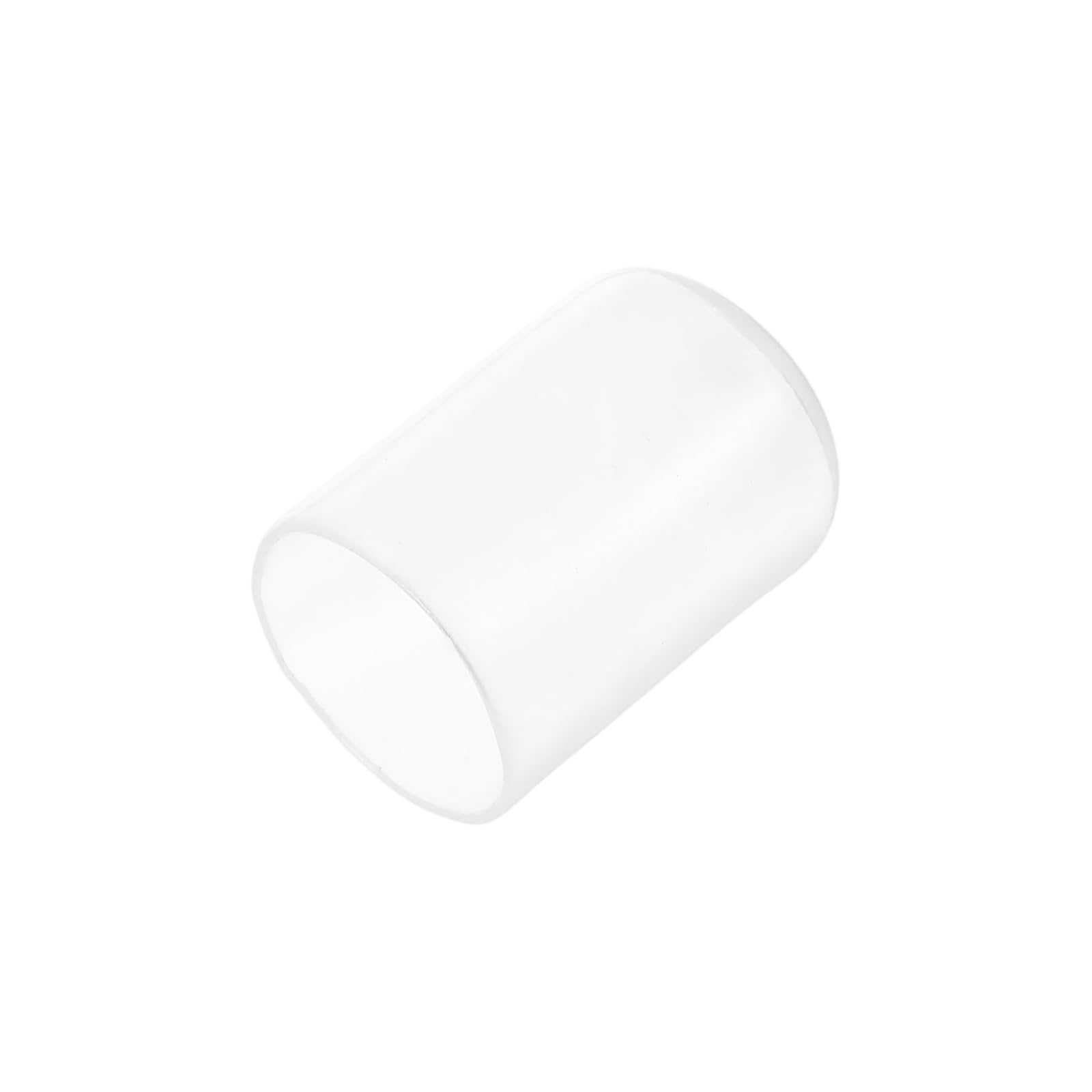 uxcell 20pcs Rubber End Caps Protective Caps 17mm ID Vinyl PVC Round Tube Bolt Cap Cover Screw Thread Protectors, Clear