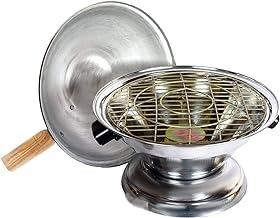 Aluminium Multi Purpose Oven, Gas Tandoor, Barbeque Grill/Bati/Pizza Maker, Portable Charcoal Grill with Wooden Handle, Large