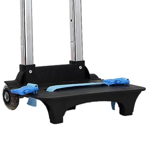 Carrito plegable compacto para mochila de 2 ruedas azul miniatura 5