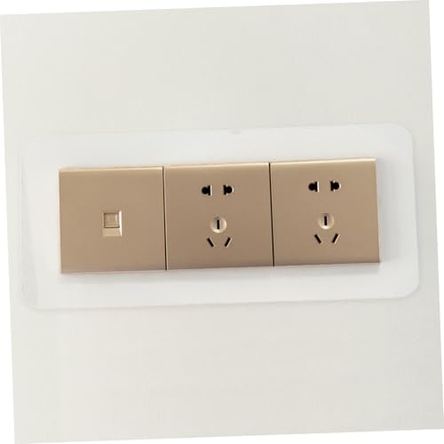Cubierta de interruptor de 3 bandas Ipetboom acrílica transparente y autoadhesiva 7