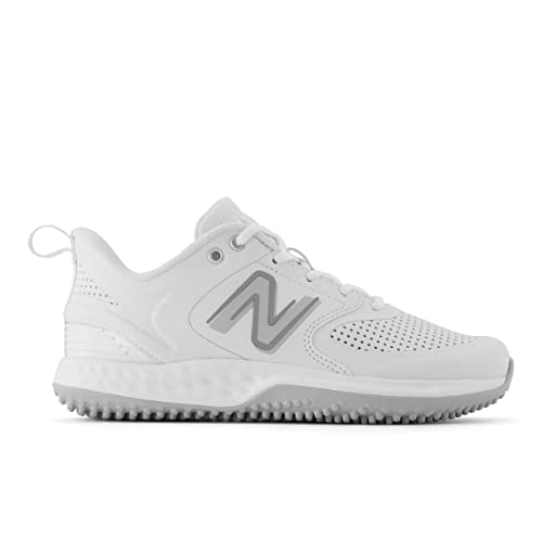 New Balance New Balance Women's Fresh Foam Velo V3 Turf-Trainer Softball Shoe, White/White, 10.5 Medium US