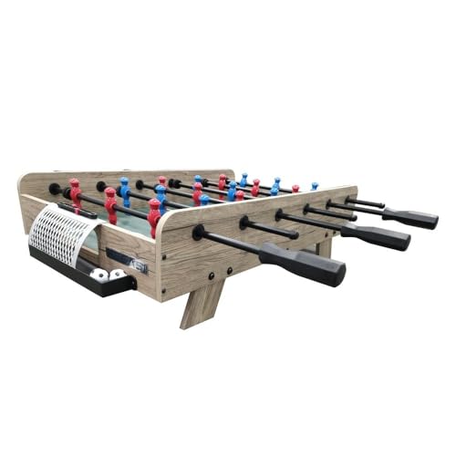 Pegasi Kickertisch Kinder und Erwachsene - Fussballtisch Mini XL Deluxe - Fußballtisch - 94x51x25cm - Kinder Tischfussball - Foosball Table - Braun – Bild 5