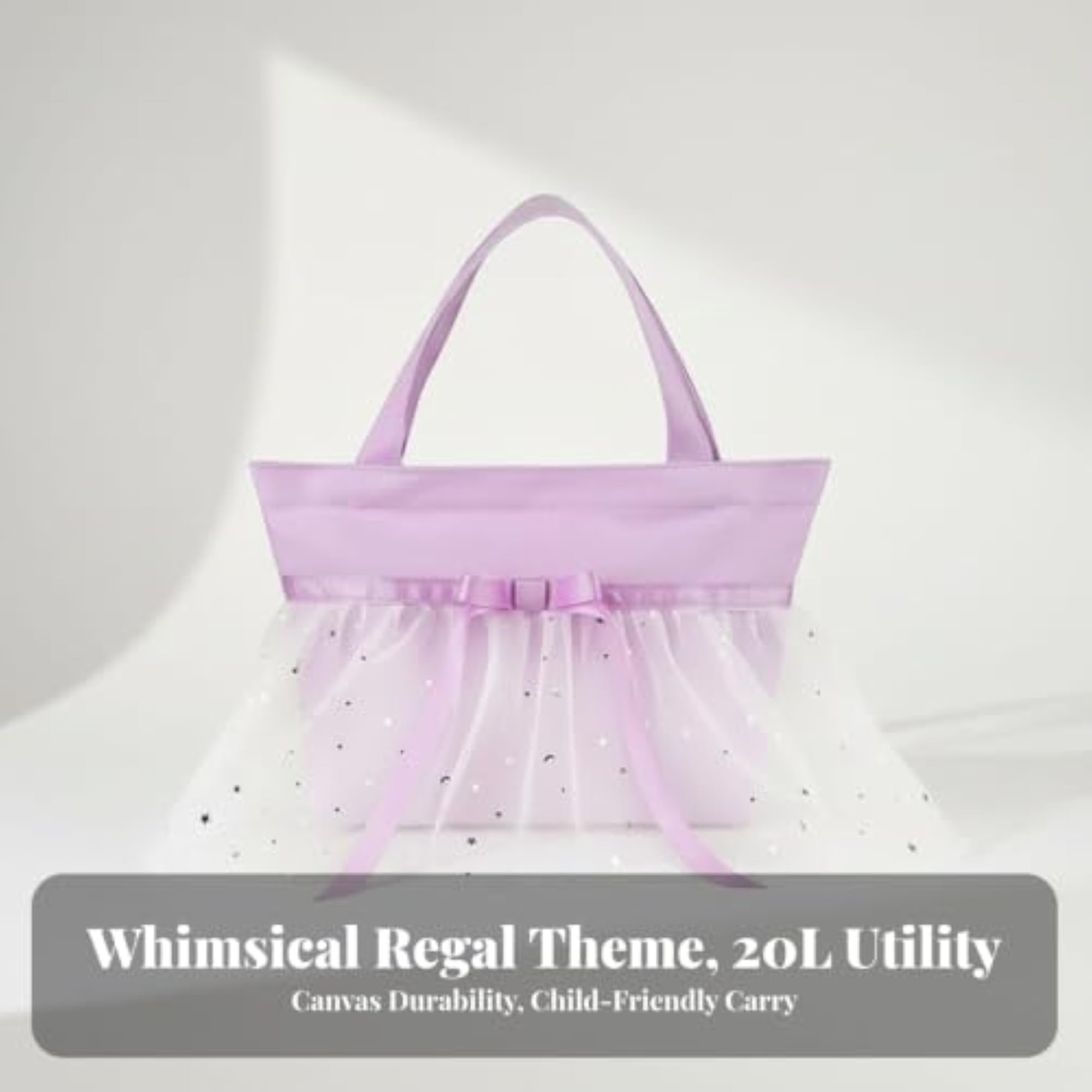 Adorable Ballet Backpack for Girls, Light Purple