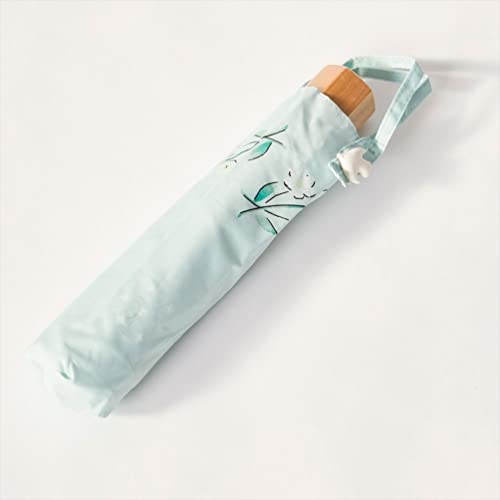 Ogawa 92016 Tenoé/Nature Folding Umbrella, Women's, Lightweight, 7.1 Oz (200 G), 21.7 Inches (55 Cm), 5 Ribs, That Pretty Design, Opens Manually, Uv Protection Over 90%, Includes Safety Cover, Bird-Shaped Buttons #TOP3