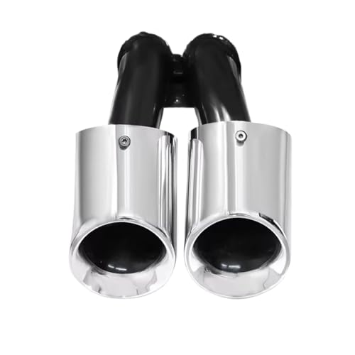 Tubo de escape doble con punta central para silenciador de Boxster 987 y 718