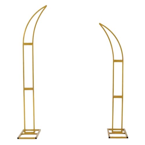2 supporti curvi per arco nuziale, 1,8 m e 2,1 m, sfondo a mezza luna per cerimonia, compleanno, baby shower