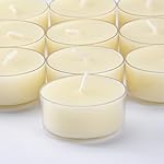 TELOSMA 36 Count Pure Beeswax tealight Candles Bulk - Natural Scent Organic and Smokeless - Off White - Image 2