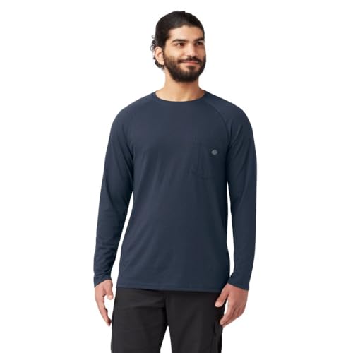 Dickies Cooling Long Sleeve Pocket T-Shirt, Dark Navy, XL