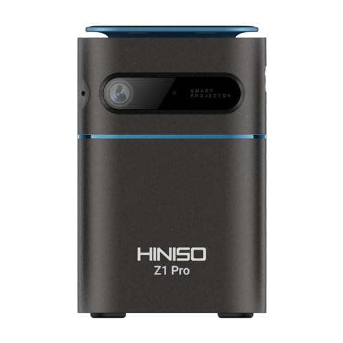 Image of HINISO Mini Portable DLP Projector, Android 11, 5G WiFi & Bluetooth,Smart Portable Movie Projectors, Pocket Outdoor Projector with Touch Panel Compatible with iOS /Android /HDMI /USB