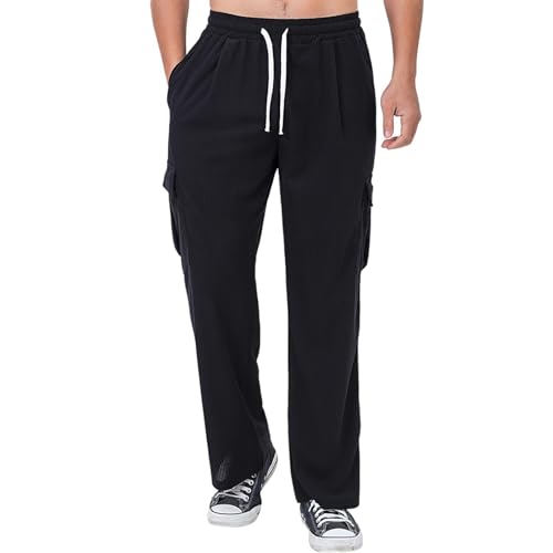 Corduroy Cargo Pants Men Heavyweight Fashion Heavyweight Men Work Pants Cargo Multi Pockets Comfy Casual Trousers