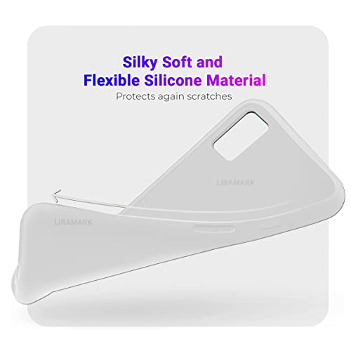 Image of LIRAMARK Liquid Silicone Soft Back Cover Case for OnePlus Nord 2 5G (White)