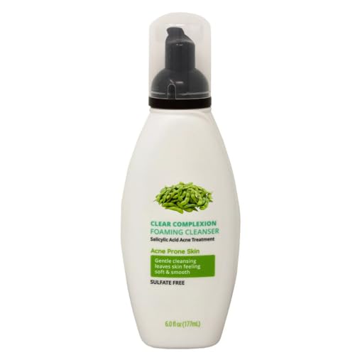 Foaming Facial Cleanser for Daily Face Washing, Gentle Face Wash with Lightweight Foam Texture, Suitable for Regular Skin Care Use, 6 fl oz
