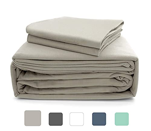 Marquess Deep Pocket Flannel Sheet Set- Luxury Brushed Microfiber- Super Soft And Warm 4-Piece Flannel Bed Sheets(Linen, Full) #TOP2