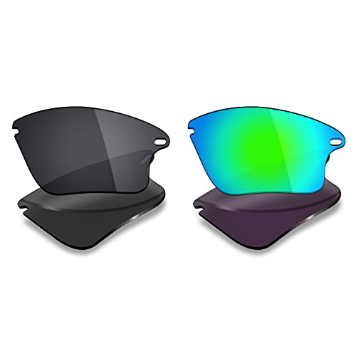 Image of Mryok 2 Pair Polarized Replacement Lenses for Oakley Fast Jacket XL Sunglass - Options