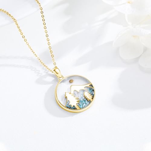Midir&Etain Mustard Seed Necklace S925 Sterling Silver Mountain Necklace Christian Faith of A Mustard Seed Necklace for Women Religious Gifts Jewelry2