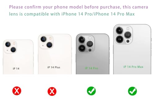 Image of 2 Sets Back Rear Camera Glass Lens Replacement for iPhone 14 /iPhone 14 Plus with Repair Tools Kit