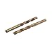 New Lon0167 7.5mm Dia Featured HSS M35 Straight reliable efficacy drill hole Twist Drill Bits Drilling Tool Champagne 2pcs(id:976 e9 9c 385)
