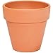 Terracotta Pots with Saucers for Succulents, Plants, Flowers (4 in, 6 Pack)