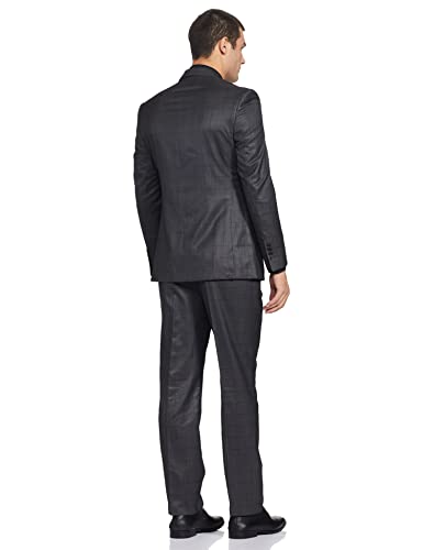 Image of Park Avenue Wool Men's Full Sleeve LUXUS FIT Medium Grey Formal Suit