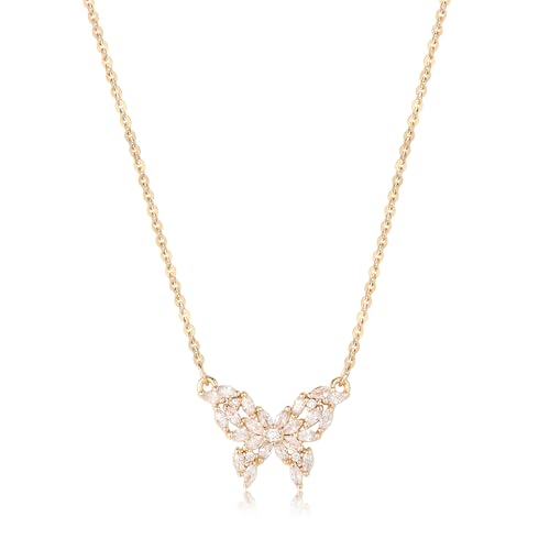 VACRONA 14K Gold Plated Necklace for Women Dainty Cute Cross | Flower | Lotus | Round Coin | Key Charm Pendant Necklace Gold Jewelry Trendy