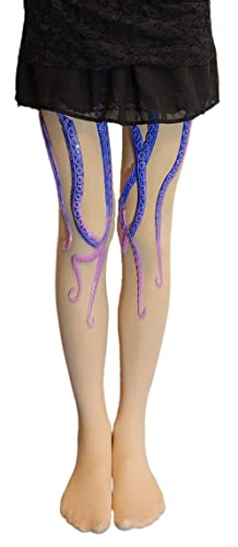 Black Bazaar Tentacle Tights Leggings Stockings Socks Cute Sexy Handmade Silicone Octopus 3D Design