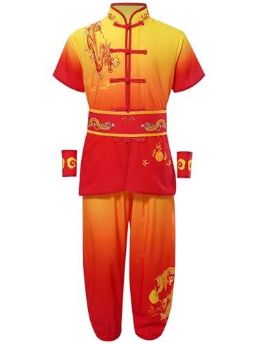 Uniforme performance kung fu aux finitions traditionnelles