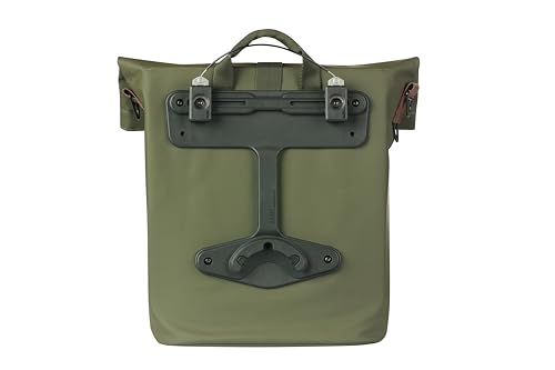 Basil City Mik - Borsa Per Bicicletta, Impermeabile, Con Sistema Mik Studs, 14-16L, Colore Marrone - 4