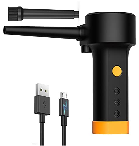 Soplador de Polvo Eléctrico Inalámbrico, Plumero de Aire Comprimido, Carga Rápida, Batería de 6000mAh, Potente 50000RPM, para PC, Teclado,Coche, Aire Acondicionado Limpieza Cover