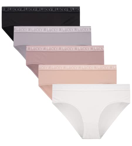 Image of Lucky Brand Women's Underwear - 5 Pack Microfiber Hipster Briefs (S-XL)