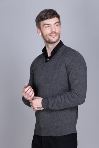 Image of V Neck Wool Sweater Pullover for Men Winter Fullsleeve | Warm Fabric