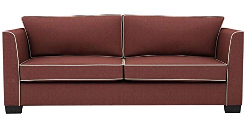 Image of Dezire Enterprizes Cherry Wine Three Seater Sofa