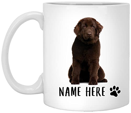 Kaffeebecher Personalisierter Name Für Hunde, Kastanie, Individueller Text Kaffeetasse Premium Bürotasse Retro Keramik-Tasse Für Arbeit Büro Freunde