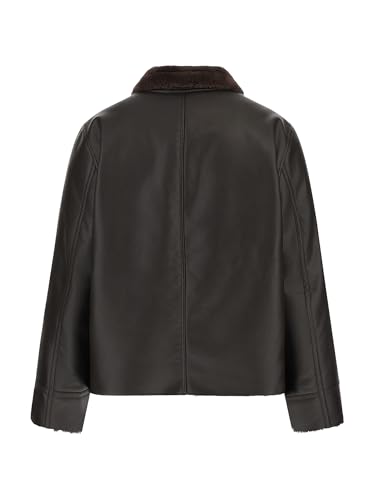 GUESS Men's Ryder Bonded Faux Leather Zip Jacket4