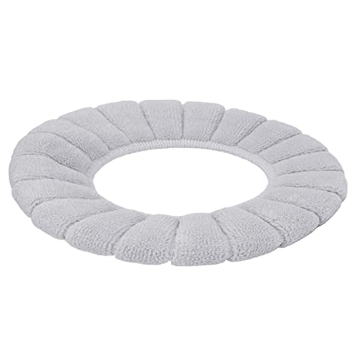 CUTULAMO Toilettenabdeckung, Toilettensitzkissen, hautfreundliches, Schlichtes Design für Zuhause, Büro, Badezimmer(Grau) – Bild 4