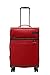 Produktbild STRATIC Light Koffer weichschale Trolley Rollkoffer Reisekoffer 4 Rollen TSA-Zahlenschloss, erweiterbar, extra leicht, inkl. Einkaufsbeutel, Größe M, red