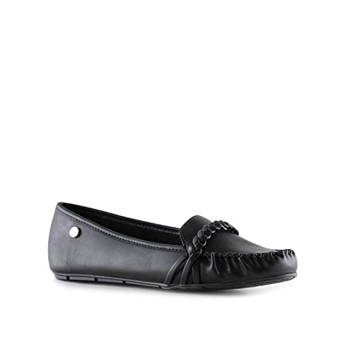 Qual o Melhor Mocassim Feminino de 2025? Melhores Ranking 11 Mocassim, Via Uno, Feminino, Preto, 35