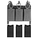Tactical Chest Rig Vest Panel with Triple Magazine Pouch Removable Adjustable Shoulder Waist Straps for Airsoft Outdoor(Wg)