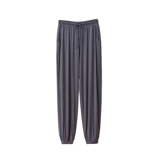 Men's Jogger Sleep Pant With Drawstring Soft Cotton Lounge Bottoms Lightweight Lounge Pant with Pockets Sleep Pants