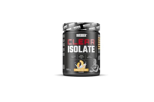 Weider Clear Isolate - Whey Protein Pulver - Hoher Proteingehalt, erfrischendes & fruchtiges Getränk - 500g - Peach Ice Tea