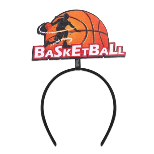 Hairhoop,Comfortable Basketball Hairband For Boys Girls Fabric Sport Theme Head Accessory Cheerleader Headwear4