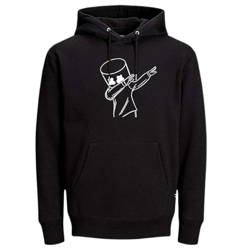 Image of WearIndia Unisex Cotton Hooded Neck Hooded Sweatshirt (W NEW DANCEMELO Hoodie Black M)