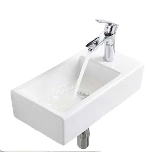 FWYTT �Ǌ|�� ���ʊ� �~�j ���� �R���p�N�g ���ʑ� 375×190×95mm �ȃX�y�[�X ������ �E���� �r�� �Ή� �ǔr���L�b�g �t�� ���^ ���ʃ{�E�� �g�C�� ���ʉ��ϑ� (�����`�i���j(37x18x9cm),�z���C�g)