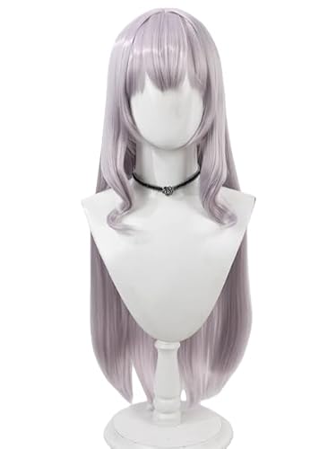 IUPIII ☆ 白銀ノエル コスプレウィッグ、ネット付き、耐熱性、ハロウィン用