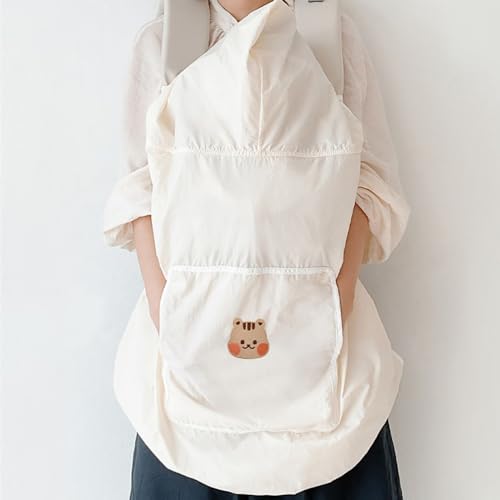 Baby Carrier Cover Universal - Sun Protection & Waterproof Baby Sling Cover Cute Bear Breathable Infant Carrier Rain Cover for Spring and Summer 33.46 * 31.5inch (Squirrel)
