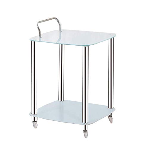MERTNK Carros Móviles, Carros de Mano para Almacenamiento de Cocina, Carro de Herramientas de Base de Instrumentos de Belleza de Servicio Pesado con Ruedas Giratorias, Manija de Acero Inoxidable, Part