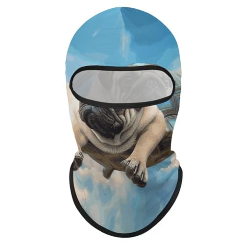 Balaclava para Hombre y Mujer, Máscara de Esquí Divertida en Diseño de Tortuga y Perro, Cubierta Facial Completa para Ciclismo miniatura 7