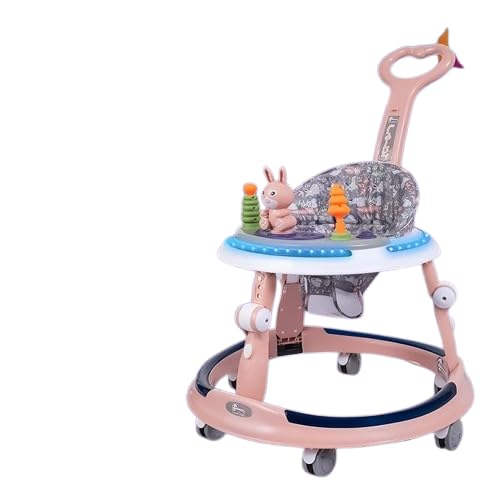 Image of Baby Walker for 6 to 24 Months | 7 Level Height Adjustment Walker with Switchable Food & Musical Toy Tray /Advanced Baby Activity Walker