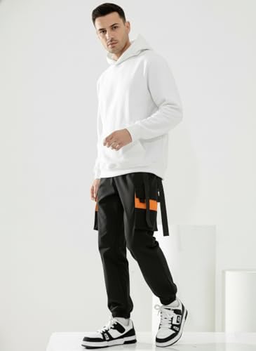 Image of TAGAS Men's Cotton Cargo Pants | Men Cargo Jogger Pant | Slim Fit Track Pants with Side Pockets | Stylish Streetwear Lower for Gym, Casual & Travel